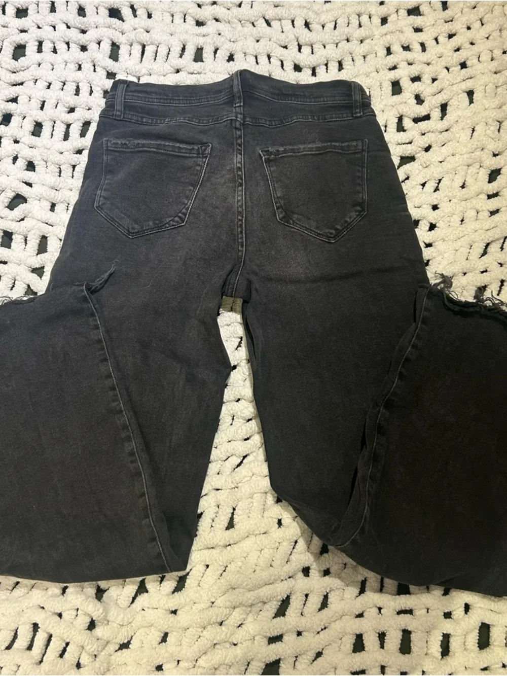 High-Rise Black Wide Leg Jeans - Picture 2 of 4